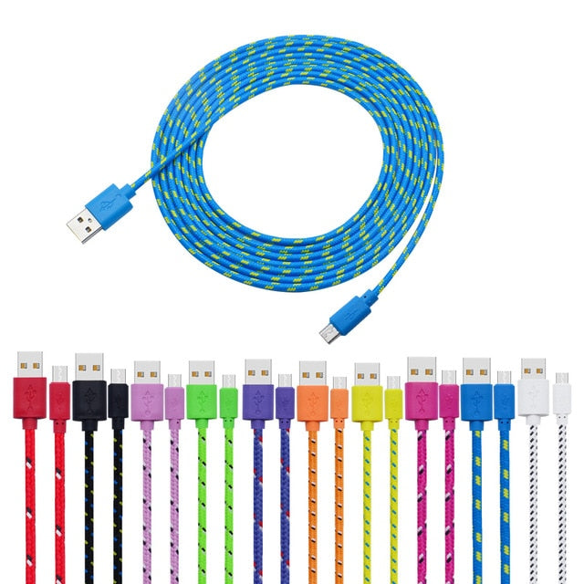 Fast Charging Android Micro USB Cable (1M, 2M, 3M)