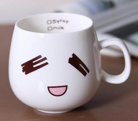 Cute Ceramic Face Mugs