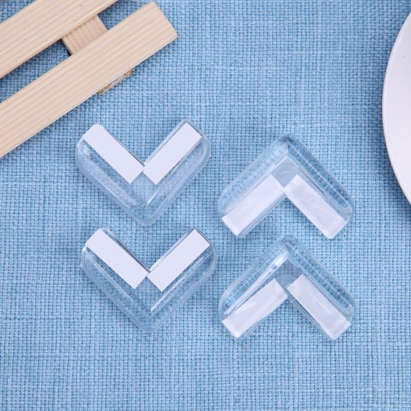 4x Transparent Table Corner Protectors