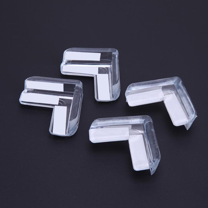 4x Transparent Table Corner Protectors