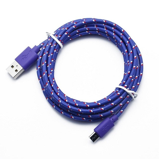 Fast Charging Android Micro USB Cable (1M, 2M, 3M)